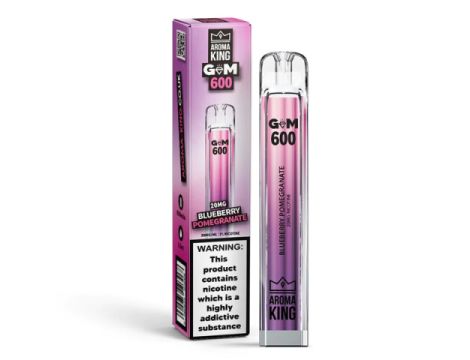 Aroma King Gem 700 puffs 0mg (bez nikotyny) - Blueberry Pomegranate